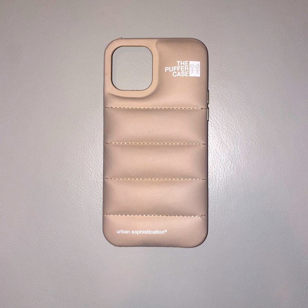 iPhone 12 Pro puffer case.